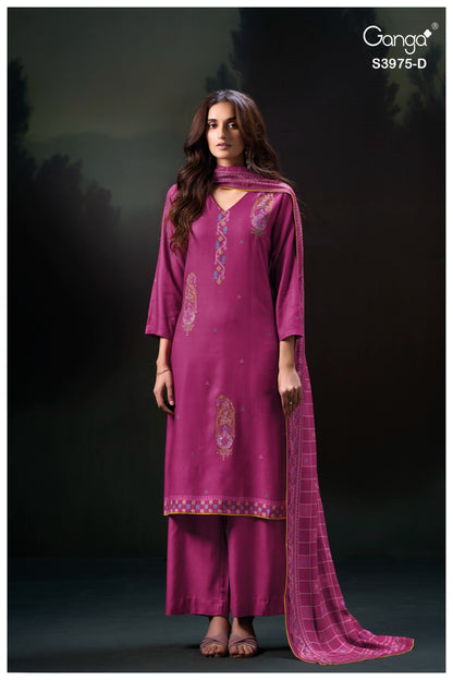 Sahher Ganga Pashmina Suits Supplier