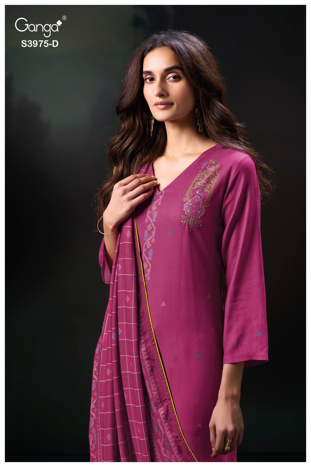 Sahher Ganga Pashmina Suits Supplier