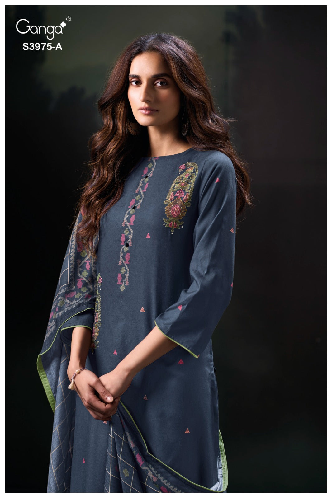 Sahher Ganga Pashmina Suits Supplier