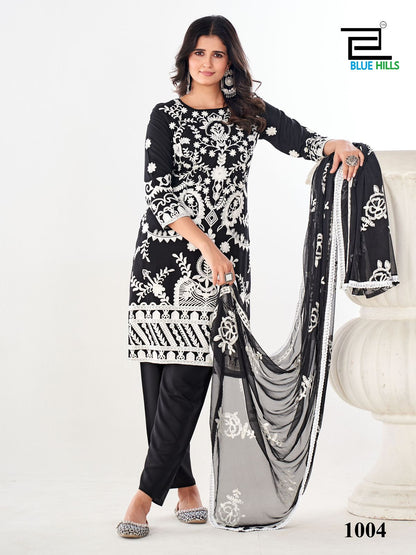 Sahiba Blue Hills Rayon 14Kg Readymade Pant Style Suits Manufacturer Gujarat