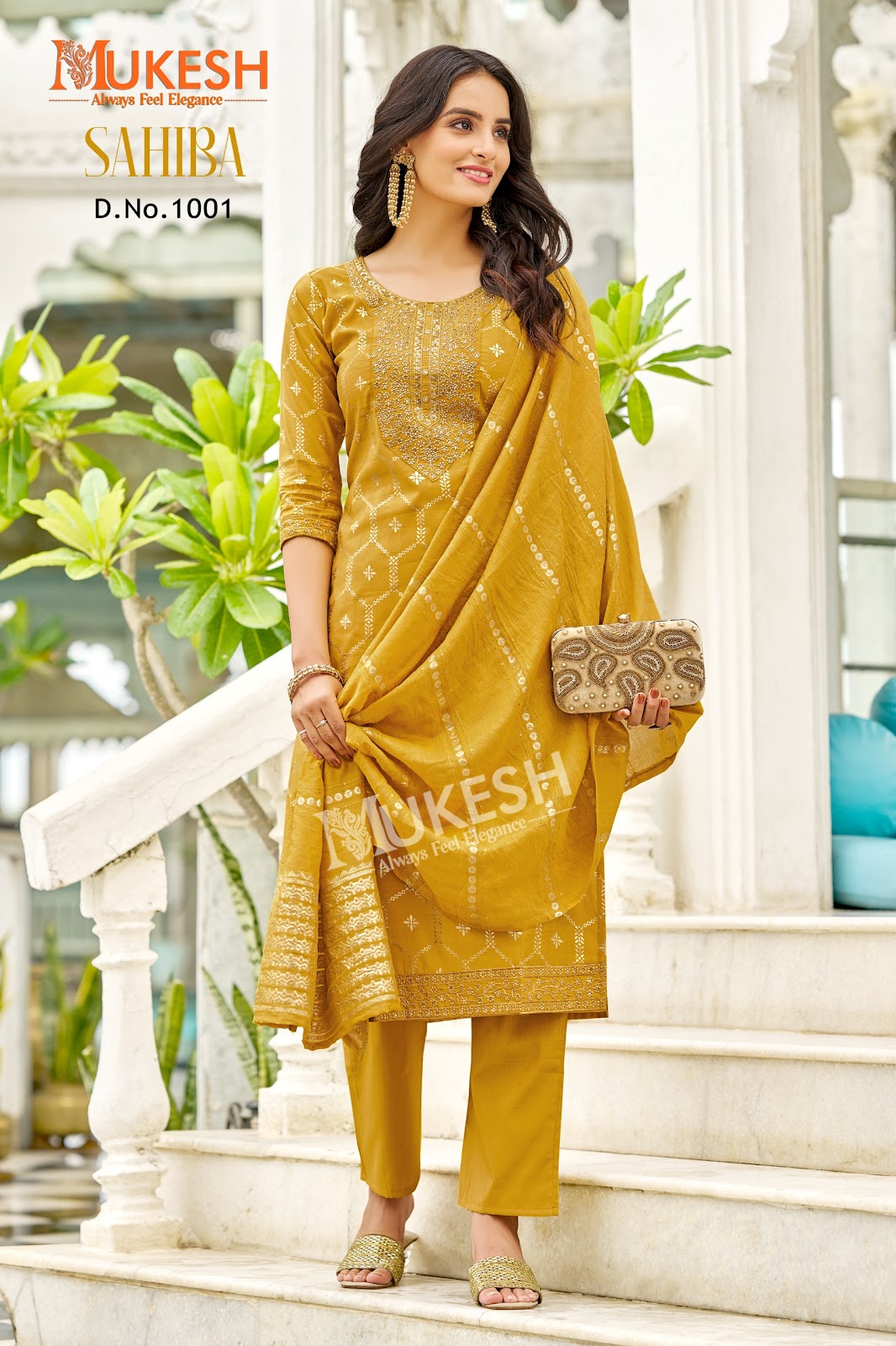 Sahiba Mukesh Banwery Viscose Simmer Readymade Pant Style Suits Wholesaler Ahmedabad