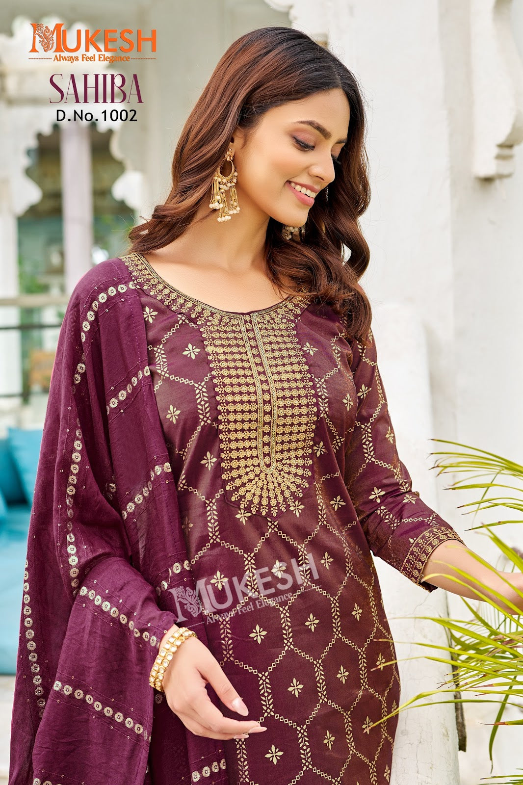 Sahiba Mukesh Banwery Viscose Simmer Readymade Pant Style Suits Wholesaler Ahmedabad