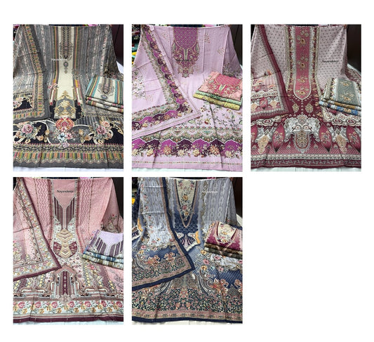 Sahiba Nayandeep Viscose Muslin Salwar Suits Wholesaler Gujarat