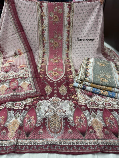 Sahiba Nayandeep Viscose Muslin Salwar Suits Wholesaler Gujarat