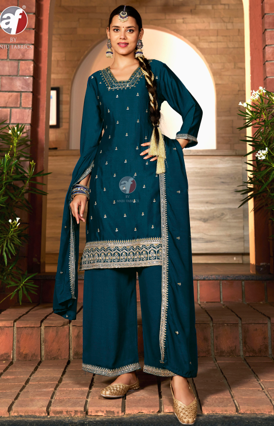 Sahiba Vol 7 Af Chinon Readymade Plazzo Style Suits Wholesaler India