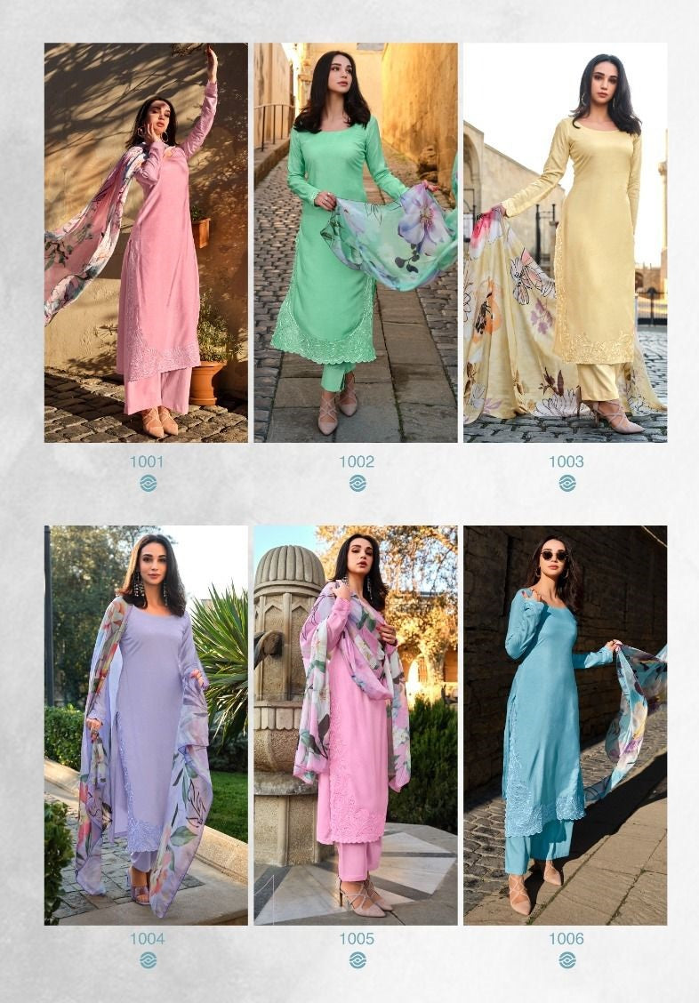 Sahiban Yesfab Silk Plazzo Style Suits