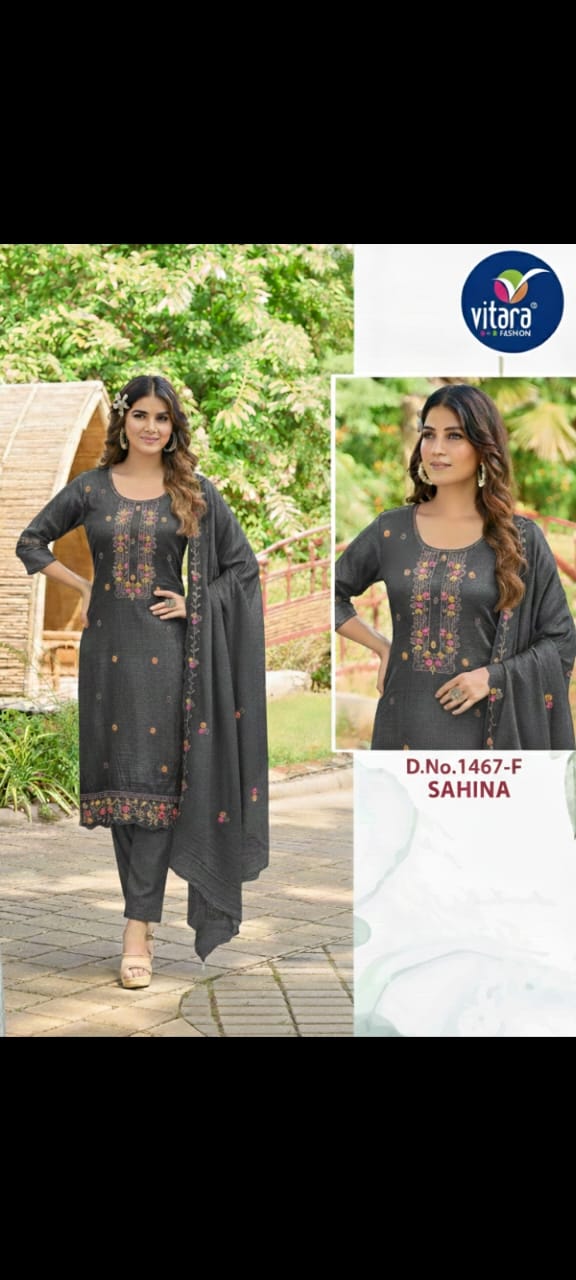 Sahina 0303 Vitara Readymade Pant Style Suits Wholesaler Gujarat