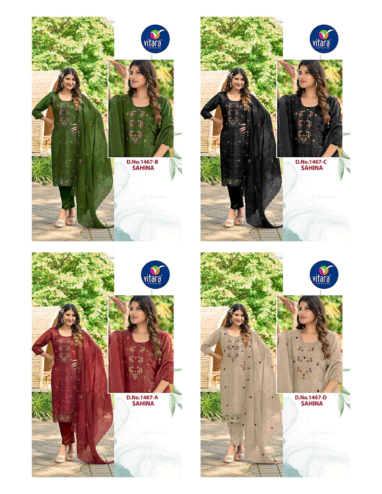 Sahina Vitara Readymade Pant Style Suits Supplier Ahmedabad