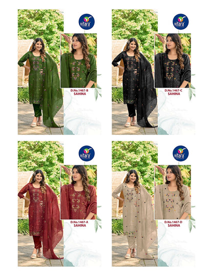 Sahina Vitara Readymade Pant Style Suits Supplier Ahmedabad