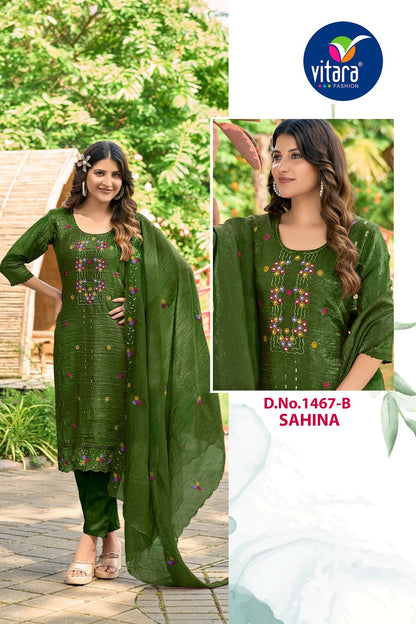Sahina Vitara Readymade Pant Style Suits Supplier Ahmedabad