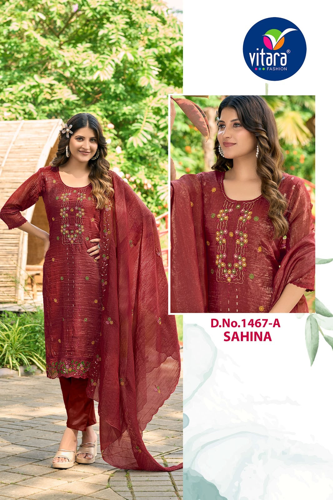 Sahina Vitara Readymade Pant Style Suits Supplier Ahmedabad