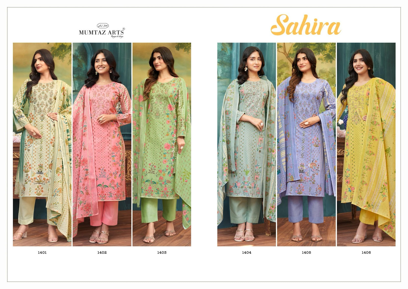 Sahira Mumtaz Arts Lawn Karachi Salwar Suits Exporter