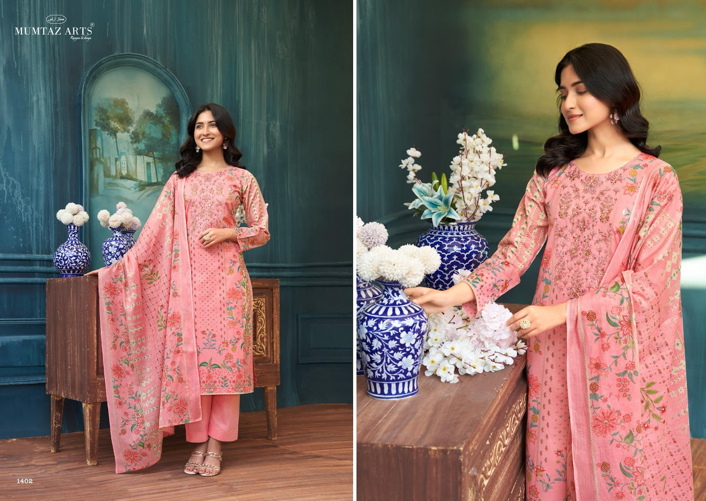 Sahira Mumtaz Arts Lawn Karachi Salwar Suits Exporter