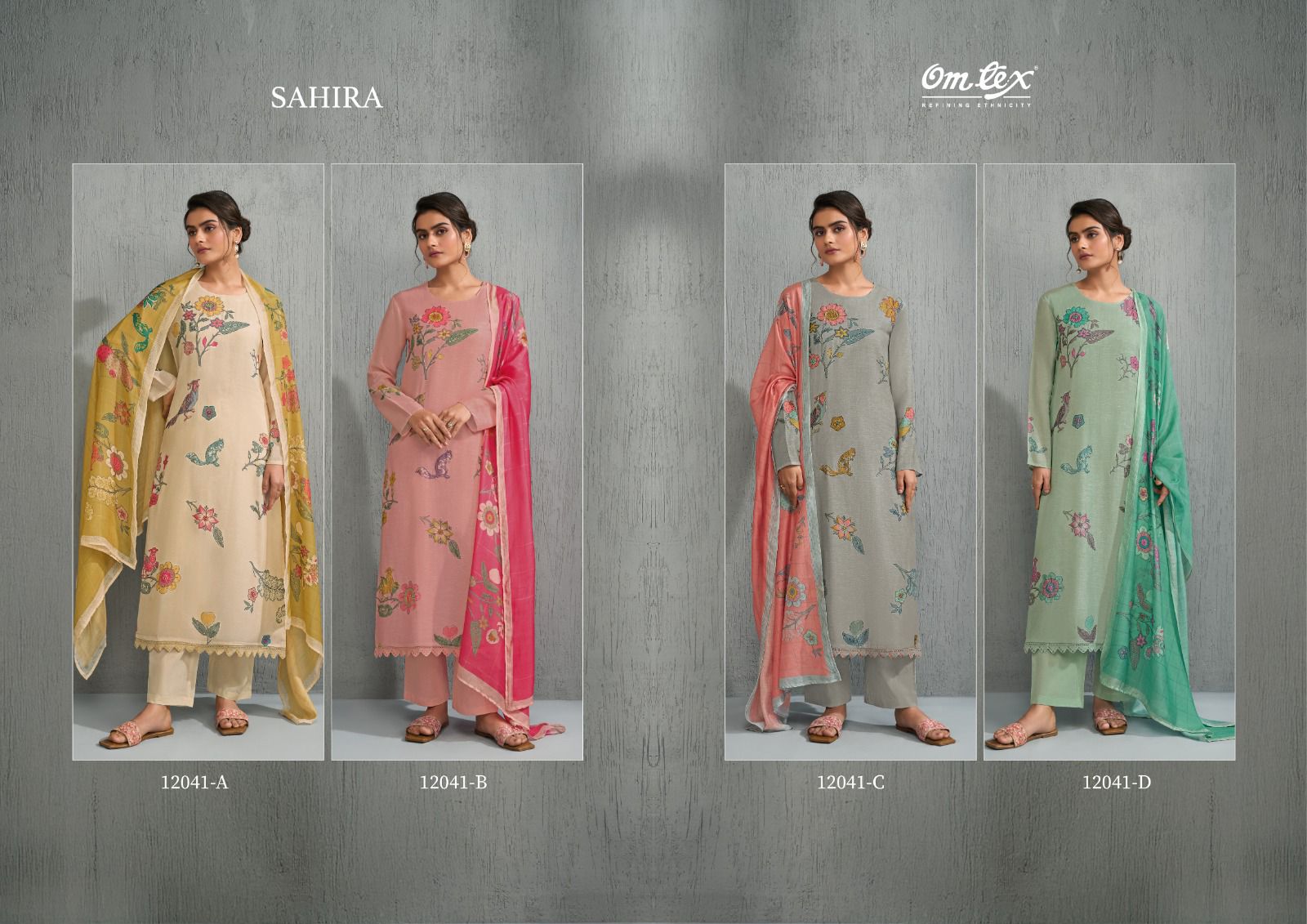 Sahira Omtex Cotton Silk Pant Style Suits Wholesale