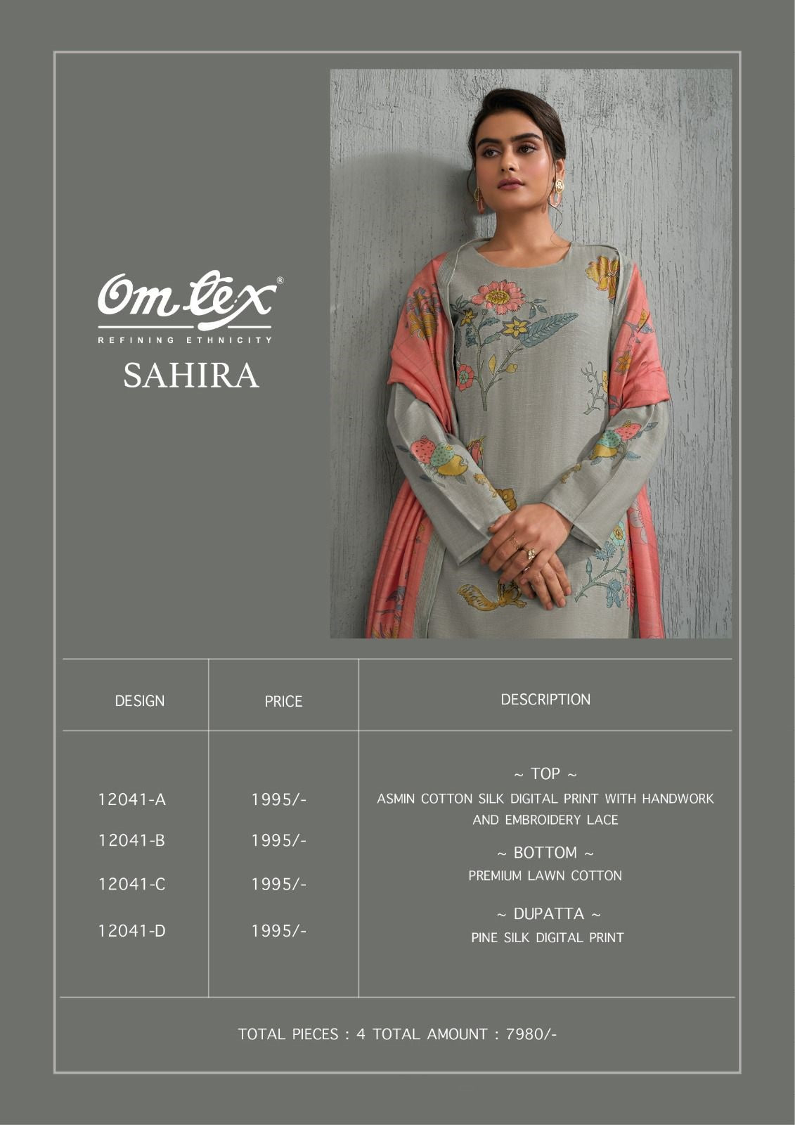 Sahira Omtex Cotton Silk Pant Style Suits Wholesale