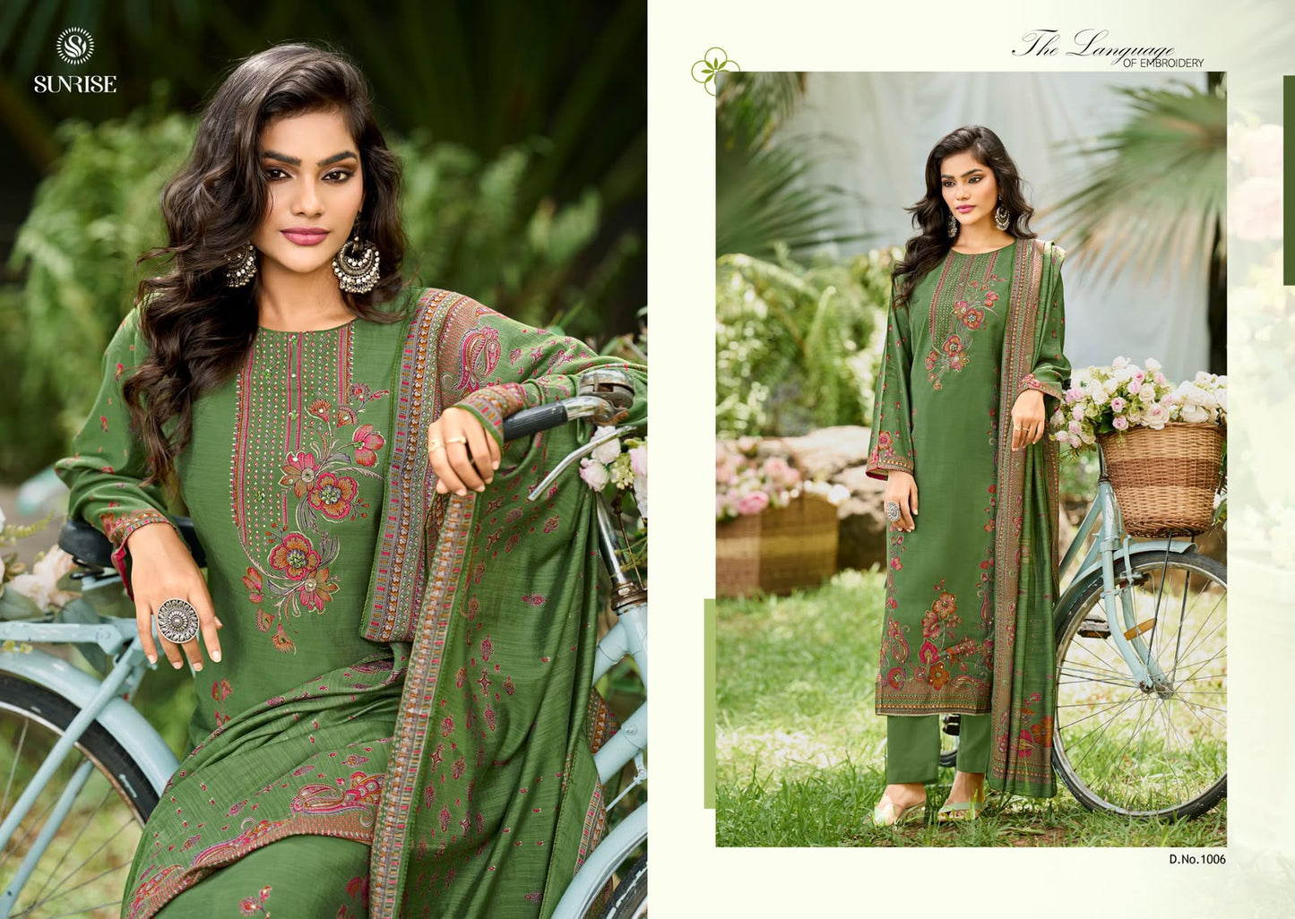 Sahira Silk Sunrise Silk Pant Style Suits Exporter