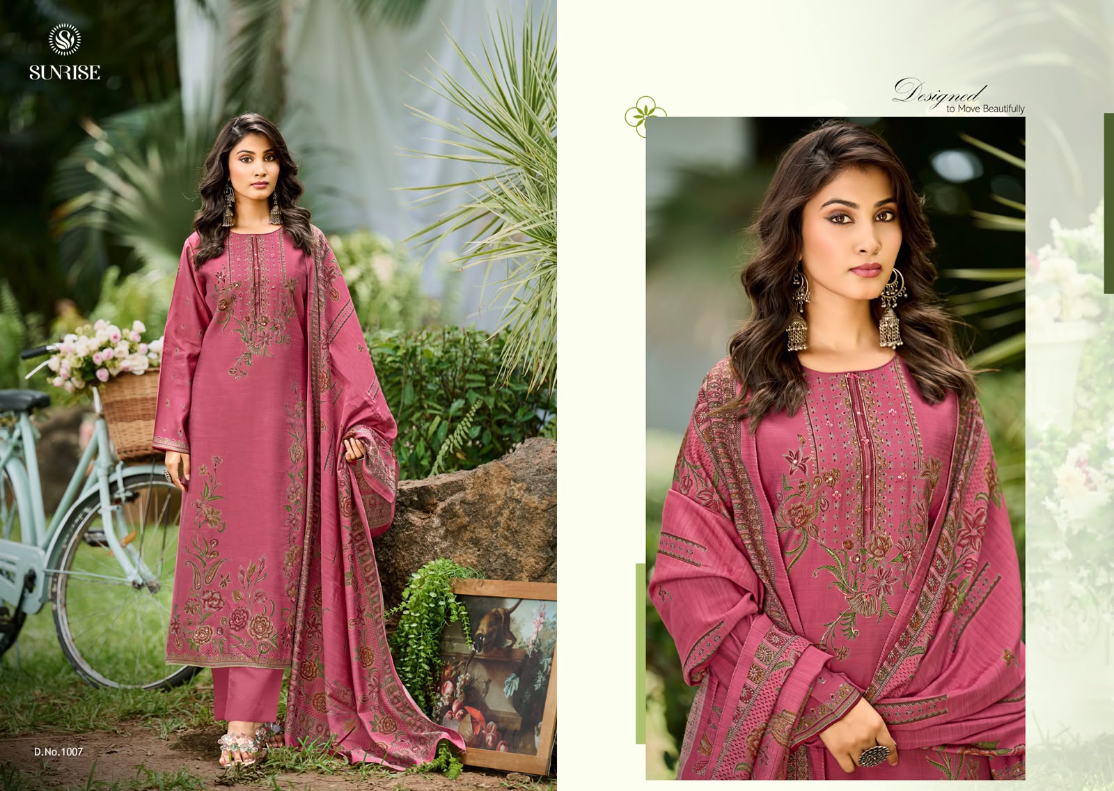 Sahira Silk Sunrise Silk Pant Style Suits Exporter