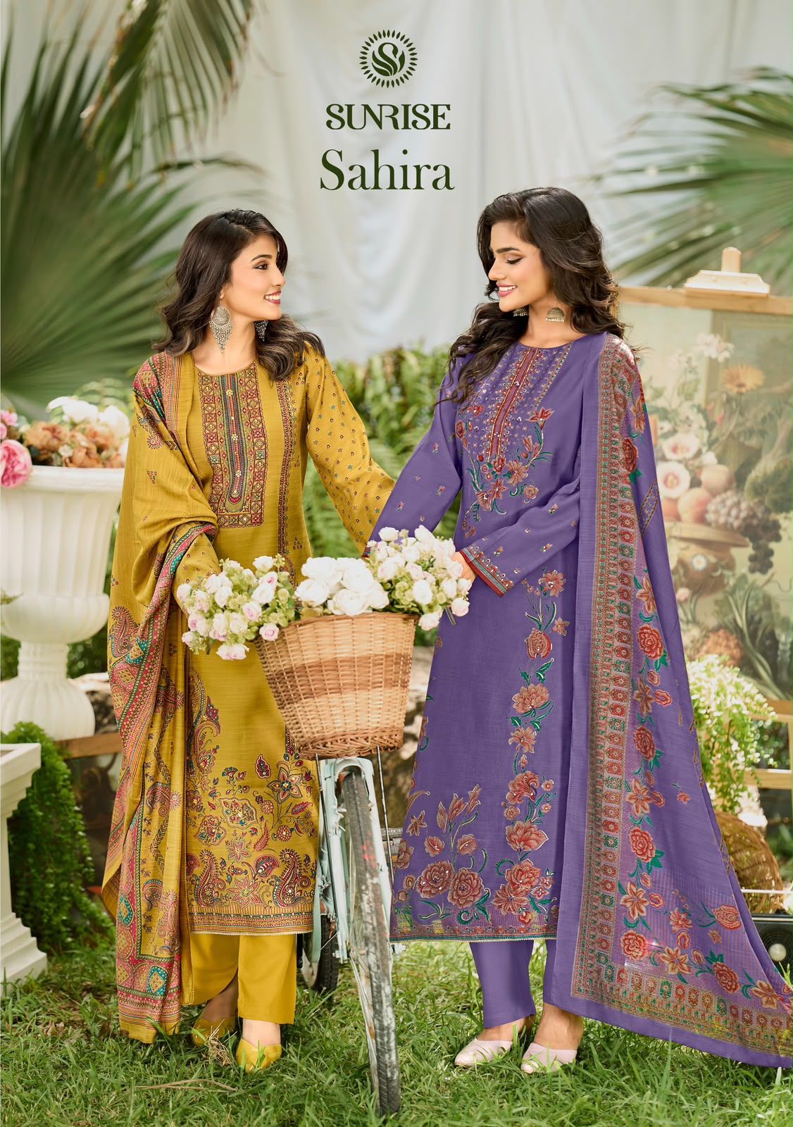 Sahira Silk Sunrise Silk Pant Style Suits Exporter