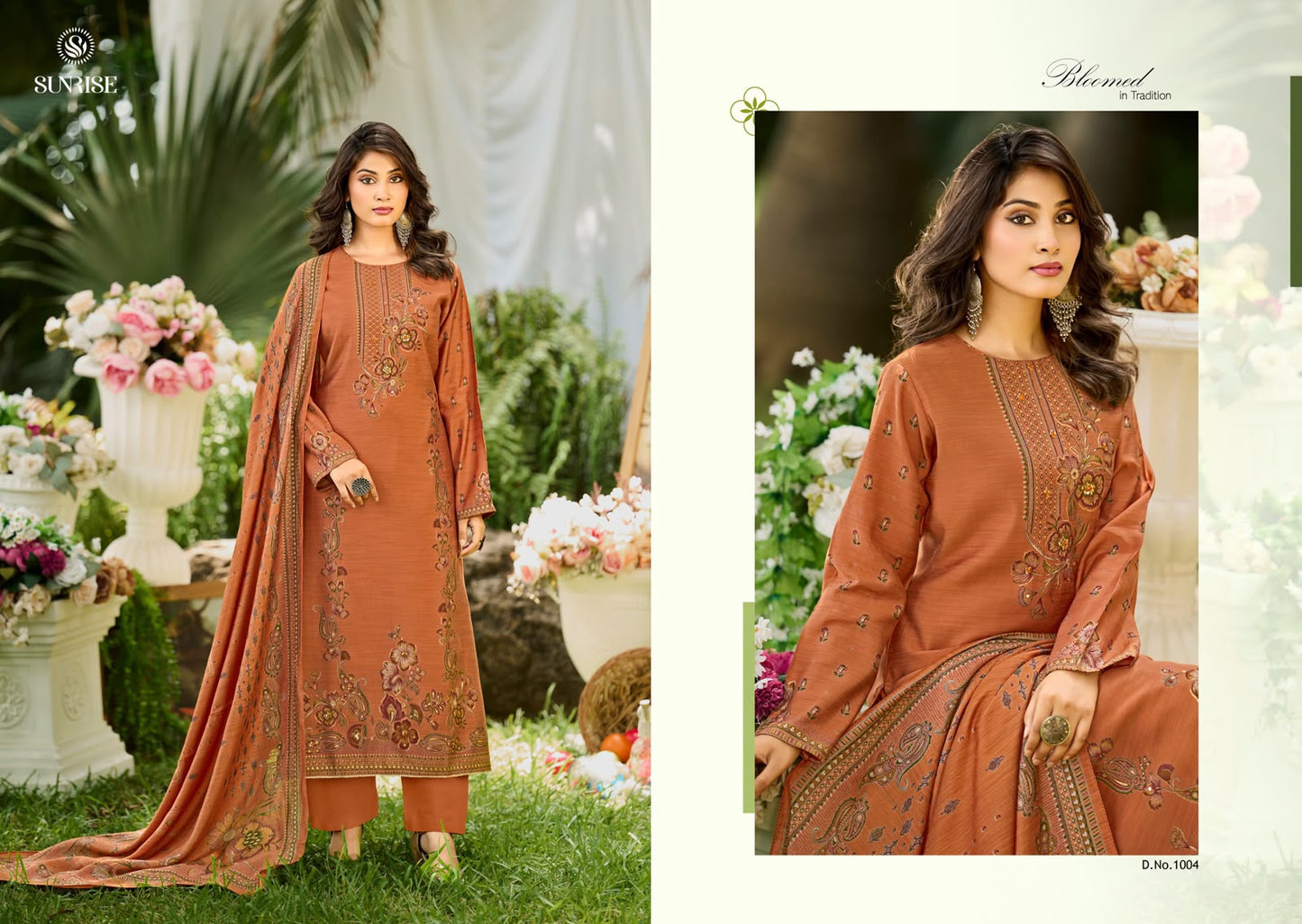 Sahira Silk Sunrise Silk Pant Style Suits Exporter