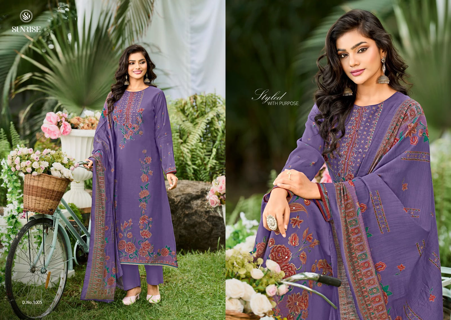 Sahira Silk Sunrise Silk Pant Style Suits Exporter