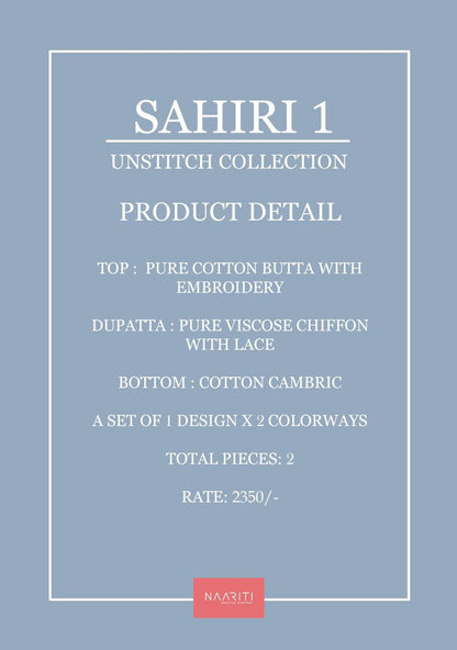 Sahiri 1 Naariti Cotton Salwar Suits Supplier Ahmedabad