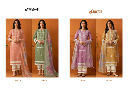 Sahitya 3297 Jay Vijay Cotton Pant Style Suits Exporter