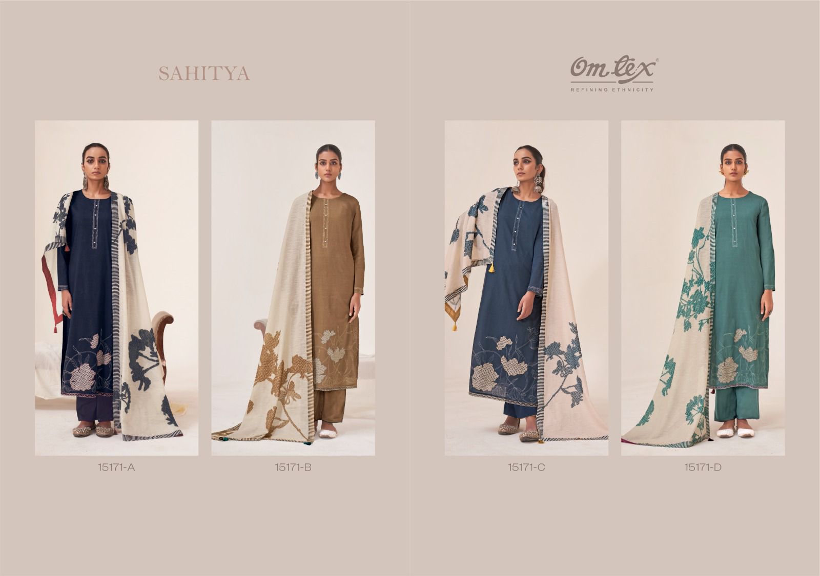 Sahitya Omtex Lawn Cotton Pant Style Suits Wholesale