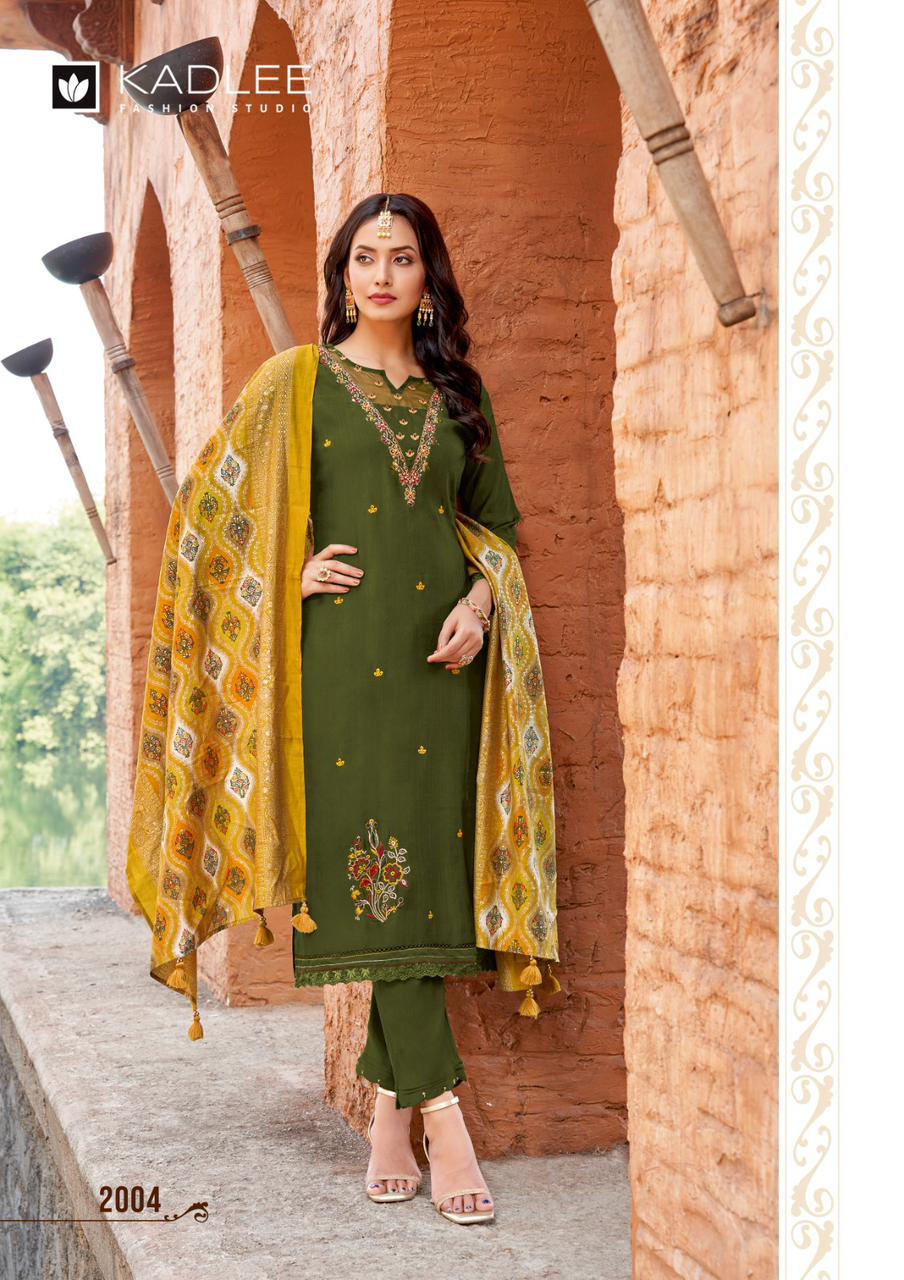 Sahiyar Kadlee Viscose Weaving Readymade Pant Style Suits Wholesaler Gujarat