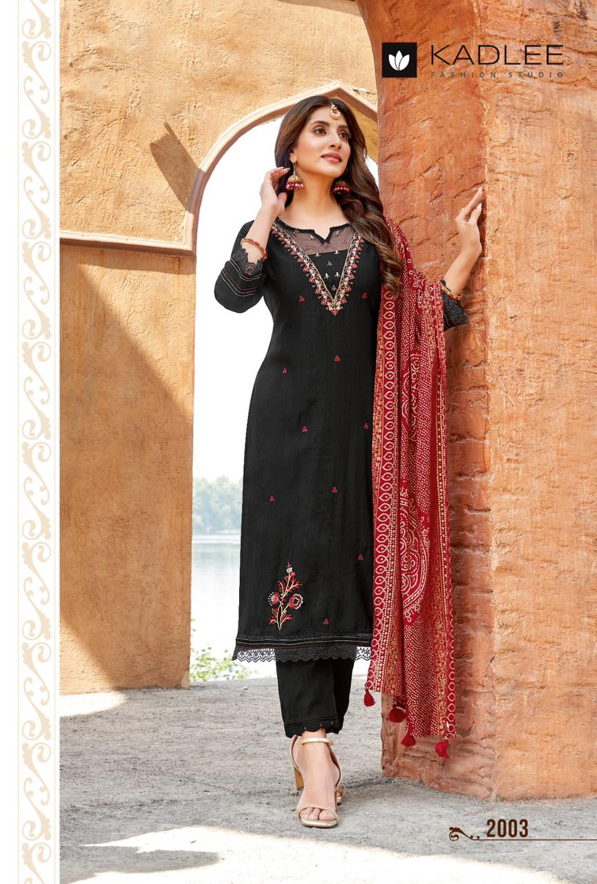 Sahiyar Kadlee Viscose Weaving Readymade Pant Style Suits Wholesaler Gujarat