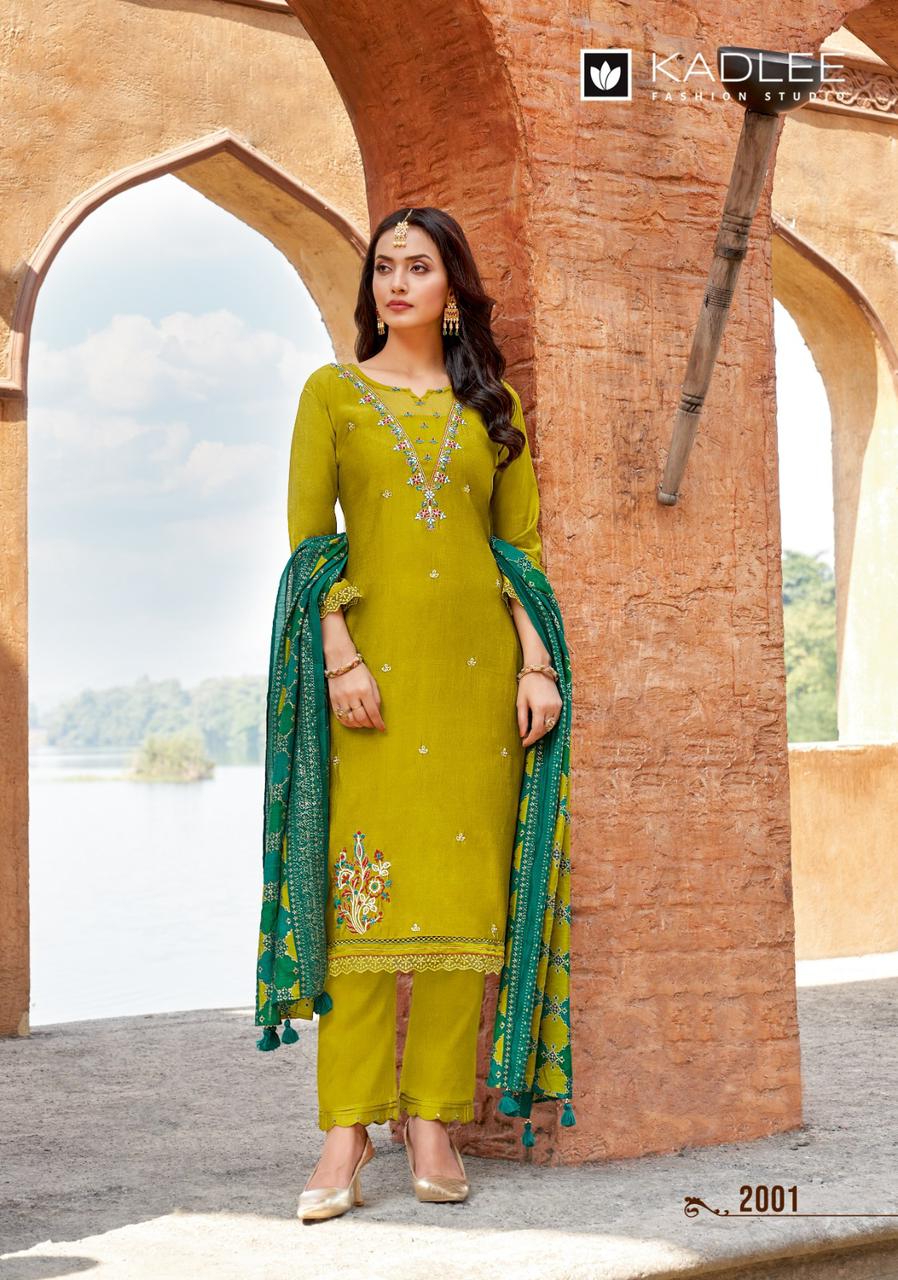 Sahiyar Kadlee Viscose Weaving Readymade Pant Style Suits Wholesaler Gujarat