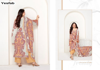 Sahjvi Yesfab Slub Plazzo Style Suits Wholesaler Ahmedabad