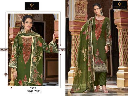 Sahnaz Vol 1 Aaliz Prints Cotton Karachi Salwar Suits Exporter Gujarat