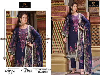 Sahnaz Vol 2 Aaliz Prints Cotton Karachi Salwar Suits Exporter Gujarat