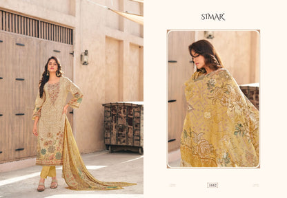 Saima Vol 10 Simar Cotton Pant Style Suits Supplier Ahmedabad