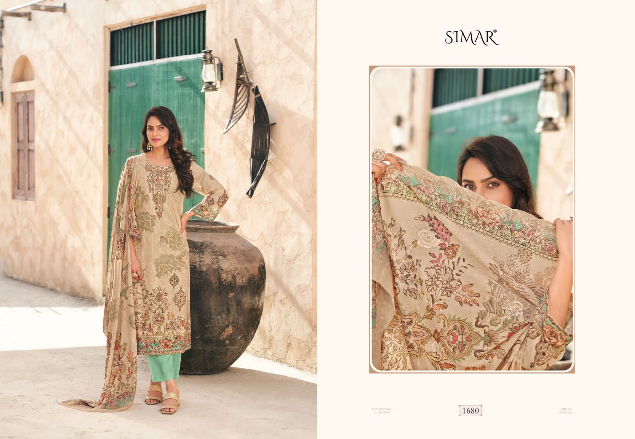 Saima Vol 10 Simar Cotton Pant Style Suits Supplier Ahmedabad