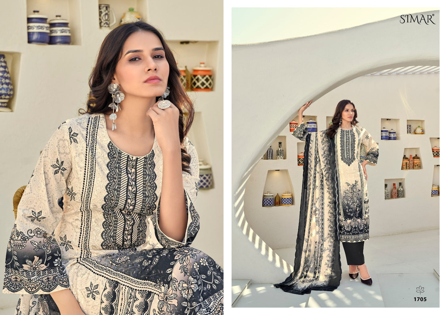 Saima Vol 12 Simar Cotton Karachi Salwar Suits Wholesaler Ahmedabad