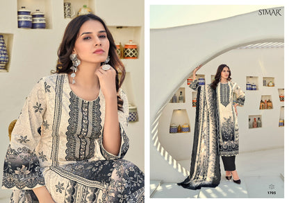 Saima Vol 12 Simar Cotton Karachi Salwar Suits Wholesaler Ahmedabad