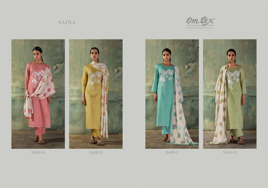 Saina Omtex Lawn Cotton Pakistani Salwar Suits Supplier Gujarat