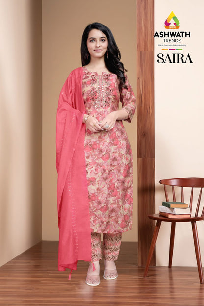 Saira Ashwath Modal Readymade Pant Style Suits Supplier Gujarat