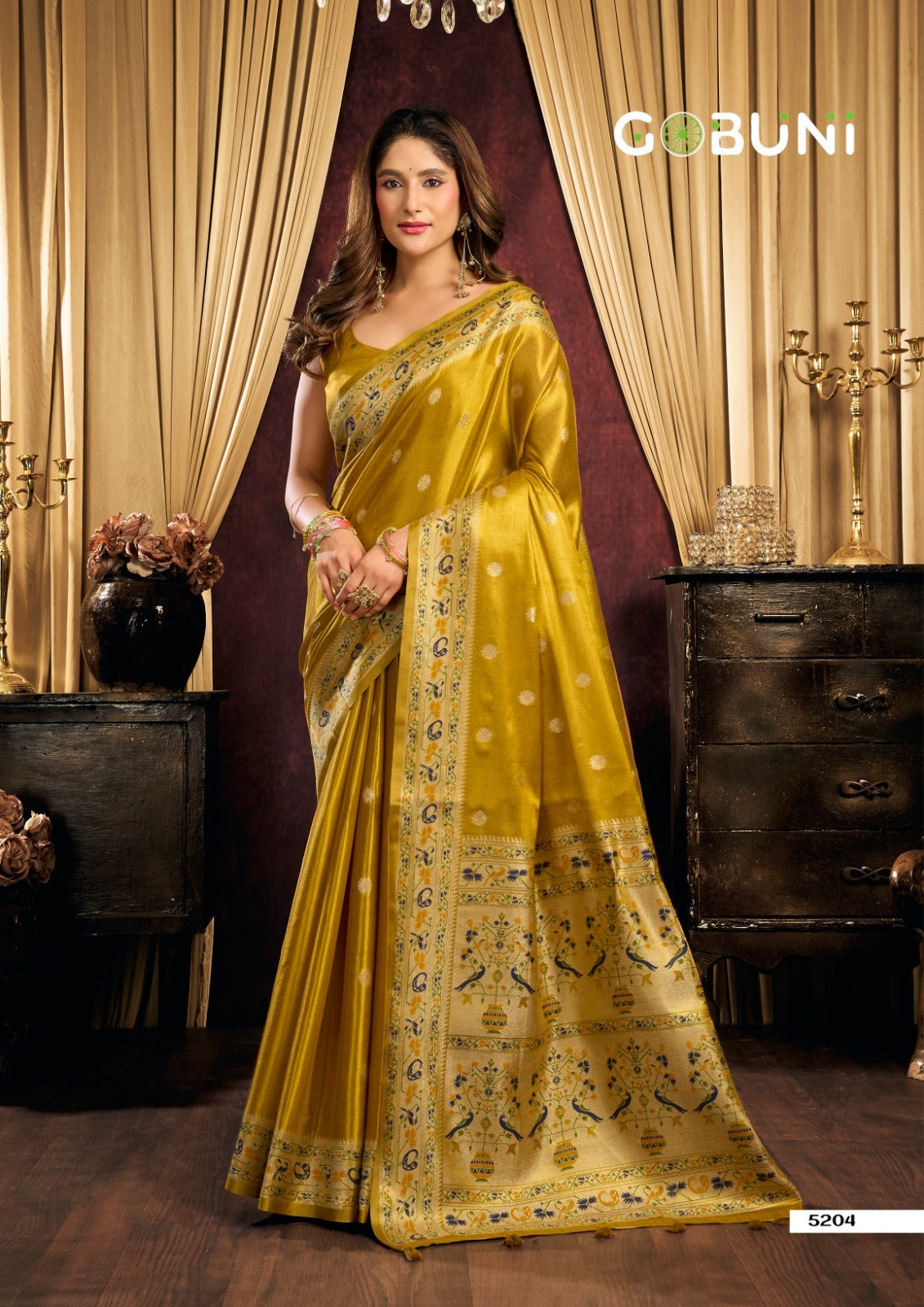 Saira Gobuni Tissue Silk Sarees Manufacturer