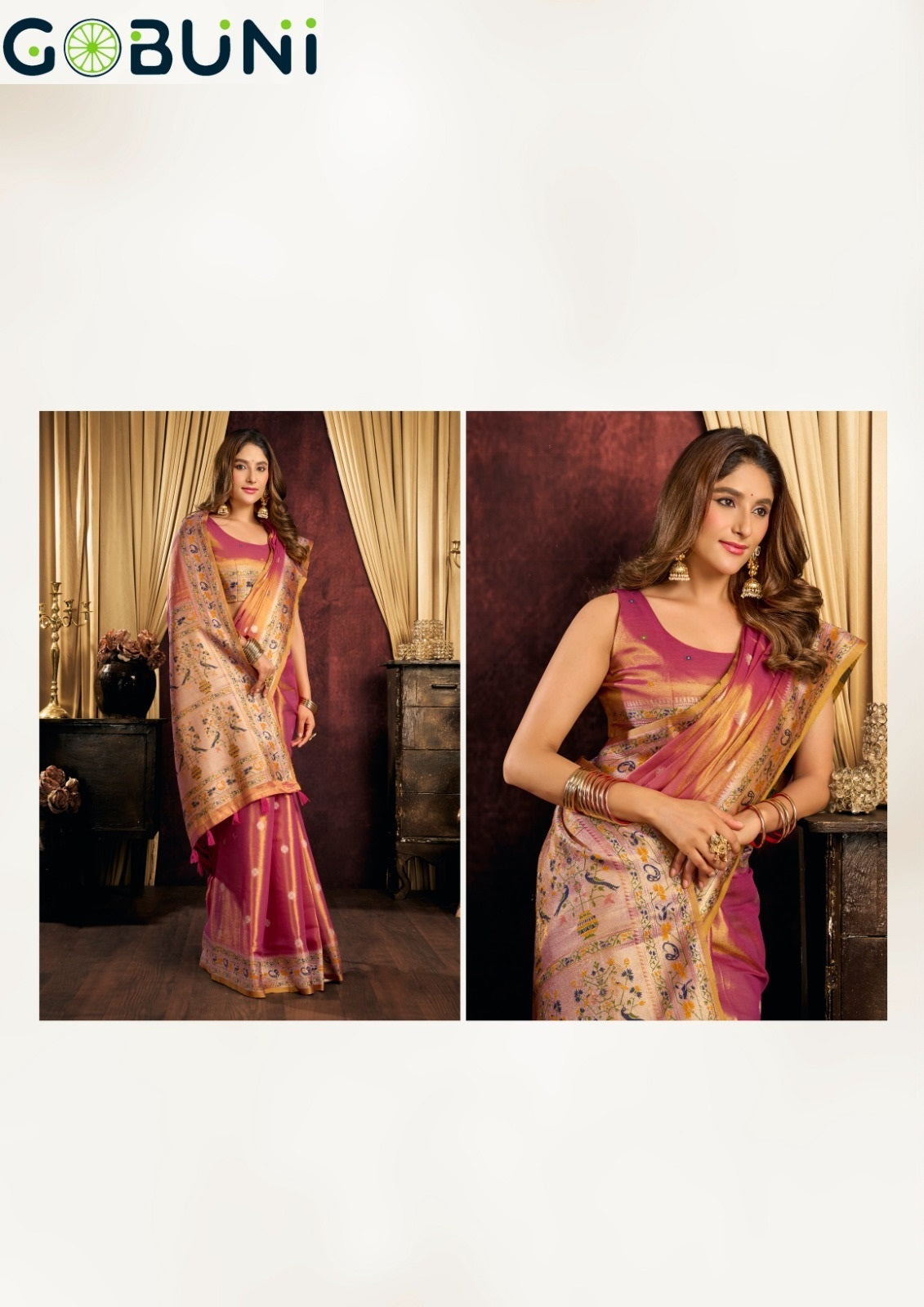 Saira Gobuni Tissue Silk Sarees Manufacturer