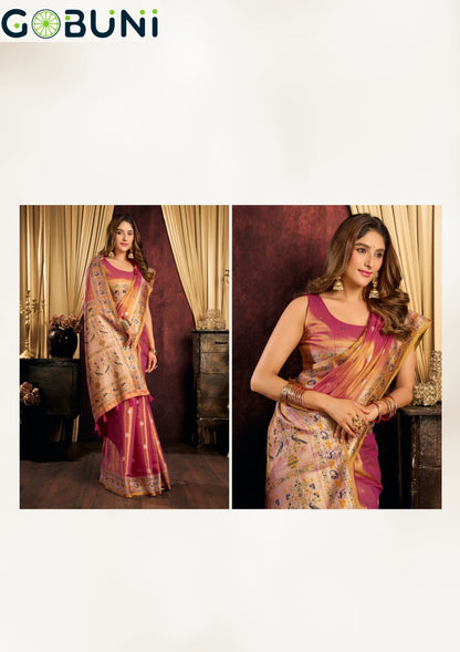 Saira Gobuni Tissue Silk Sarees Manufacturer
