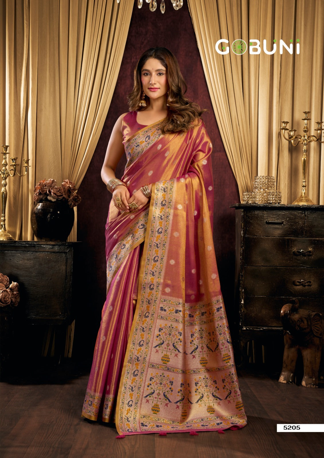 Saira Gobuni Tissue Silk Sarees Manufacturer