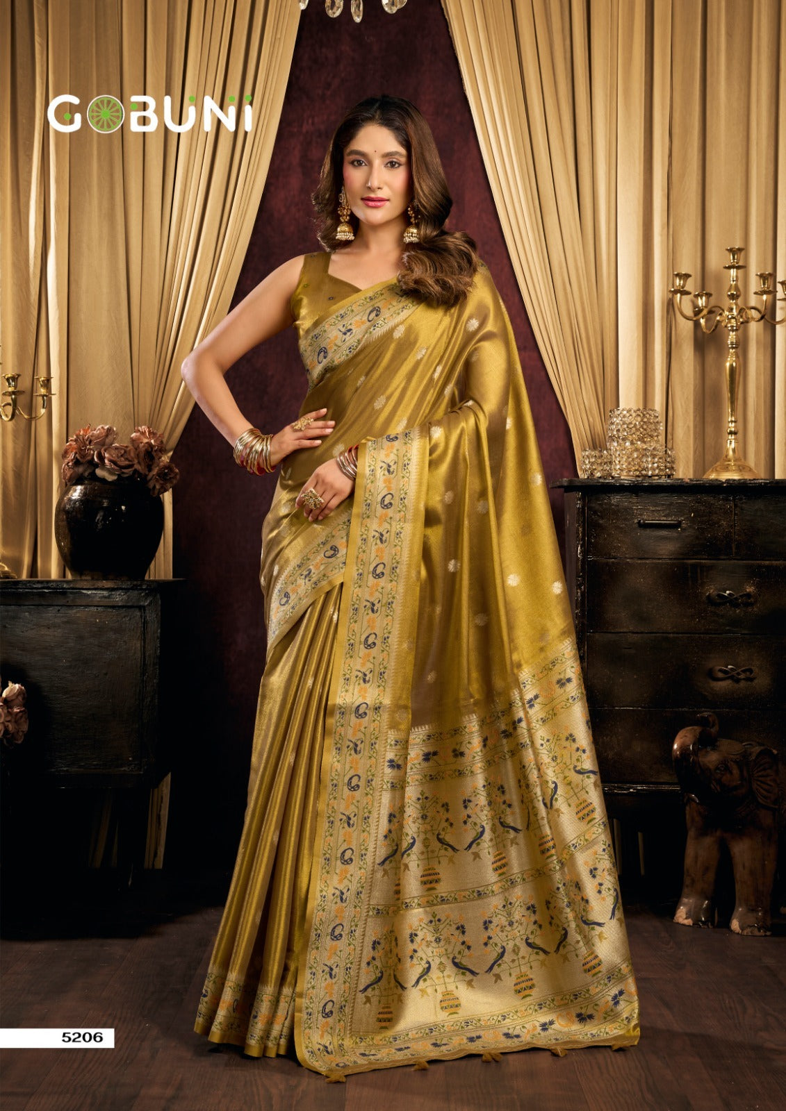 Saira Gobuni Tissue Silk Sarees Manufacturer