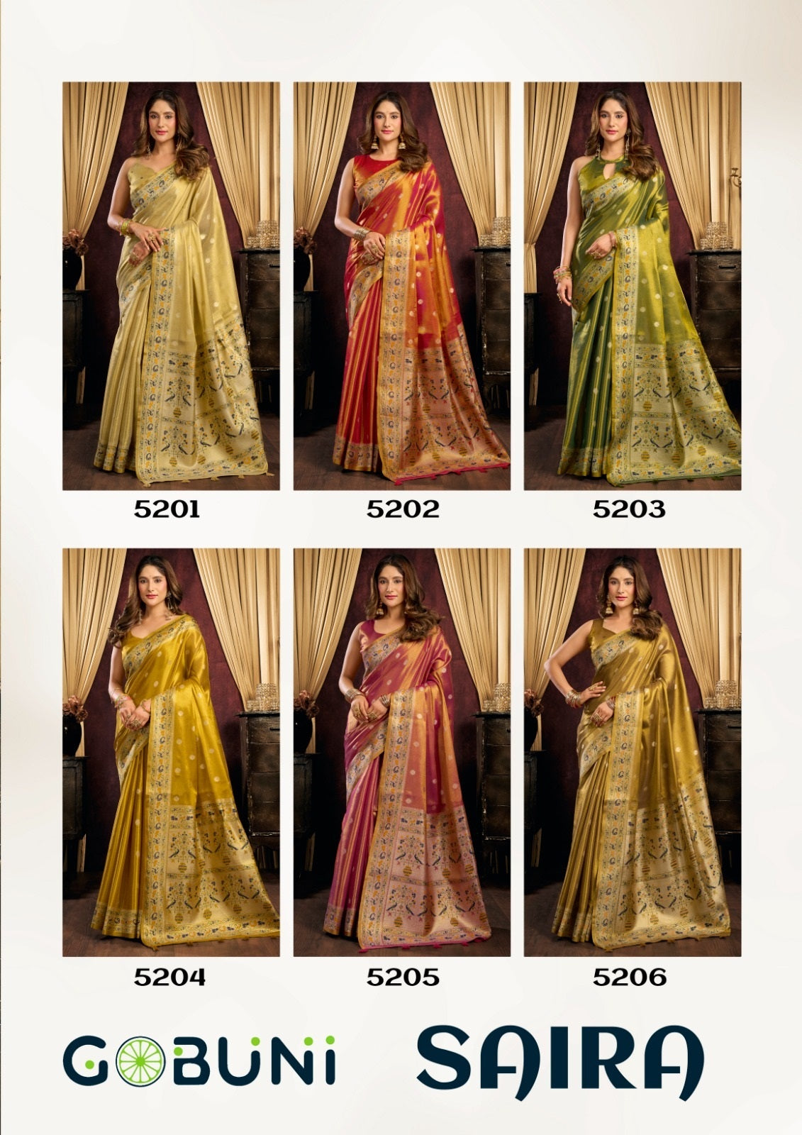 Saira Gobuni Tissue Silk Sarees Manufacturer