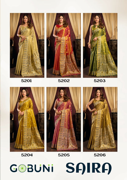 Saira Gobuni Tissue Silk Sarees Manufacturer