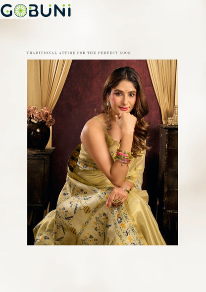 Saira Gobuni Tissue Silk Sarees Manufacturer