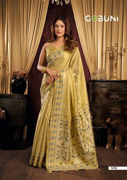 Saira Gobuni Tissue Silk Sarees Manufacturer