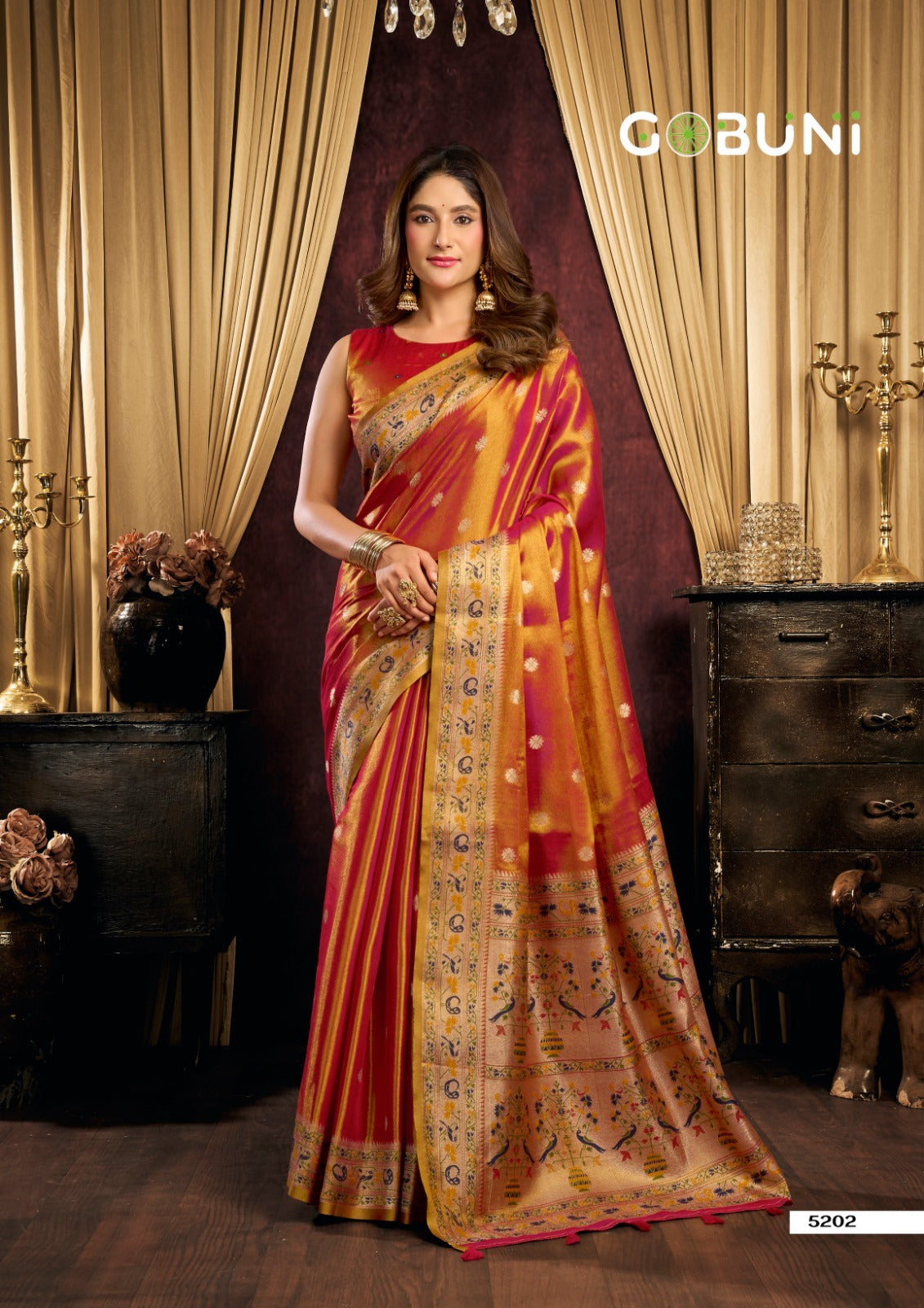 Saira Gobuni Tissue Silk Sarees Manufacturer