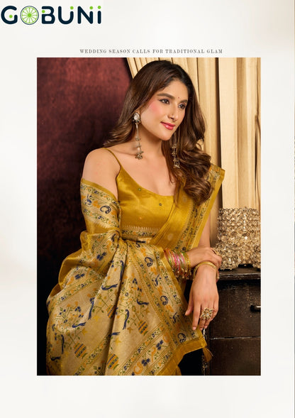Saira Gobuni Tissue Silk Sarees Manufacturer
